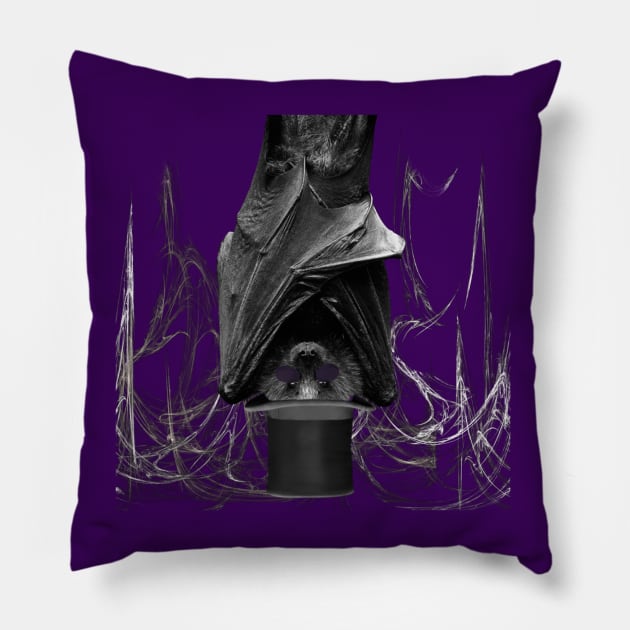 Saturn bat Pillow by Skorretto