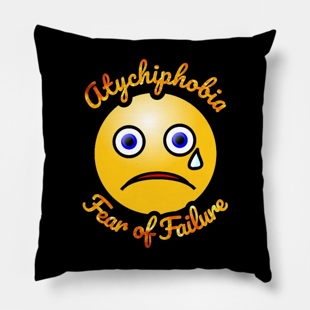 atychiphobia Pillow by dlopezdiana