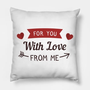 Happy Valentine's day love cute romance couple gift Pillow