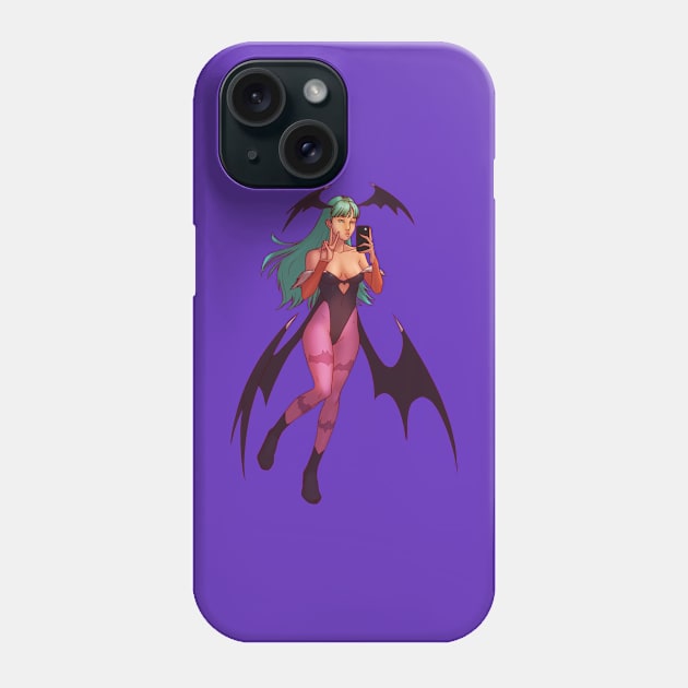 Morrigan Selfie Phone Case by LuizFerrarezzi