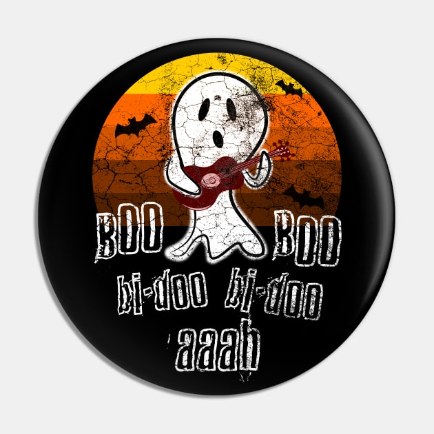 Spooky Musician Halloween Pin by DeliriousSteve