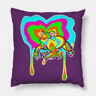 Psychedelic Frog Pillow