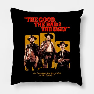 60s The Good  The Bad The Ugly Pillow