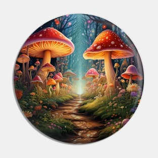 Mushroom Design Pin