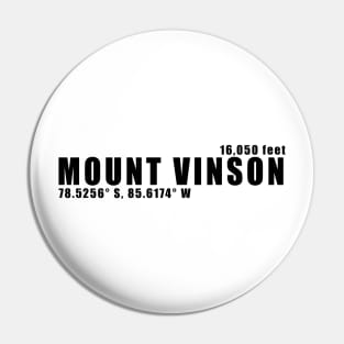 Antarctic Apex: Vinson Massif Pin