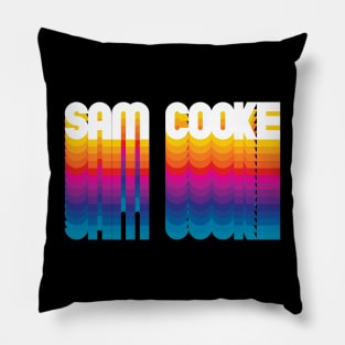 Retro Sam Proud Personalized Name Gift Retro Rainbow Style Pillow