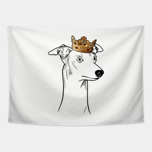 Whippet Dog King Queen Wearing Crown Tapestry