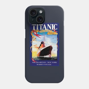 Titanic Poster Retro Ship Vintage Cruise Vessel Phone Case