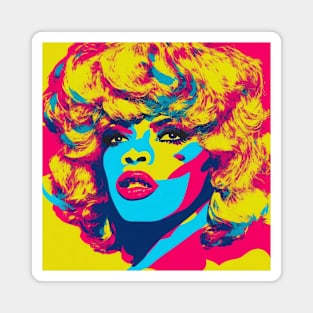 Tina Turner Andy Warhol Style Music Magnet