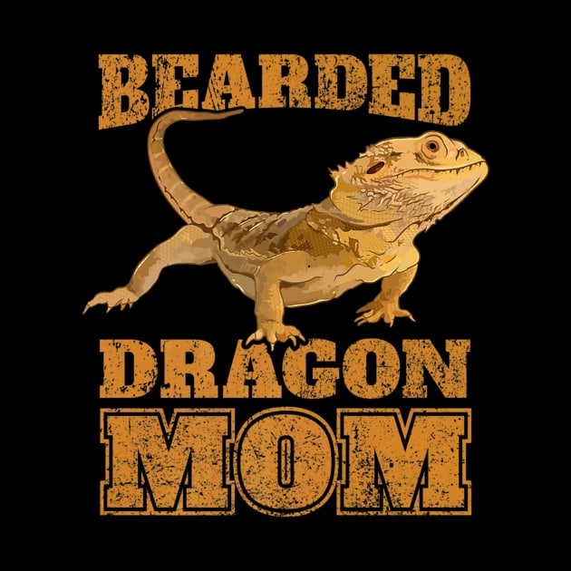 Bearded Dragon Bearded Dragon Mom Mama Tee by Stick Figure103