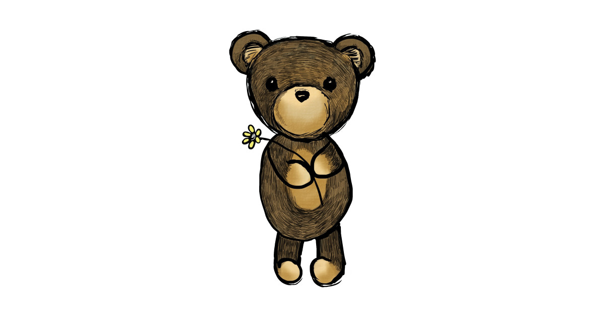 adorable teddy bear drawing