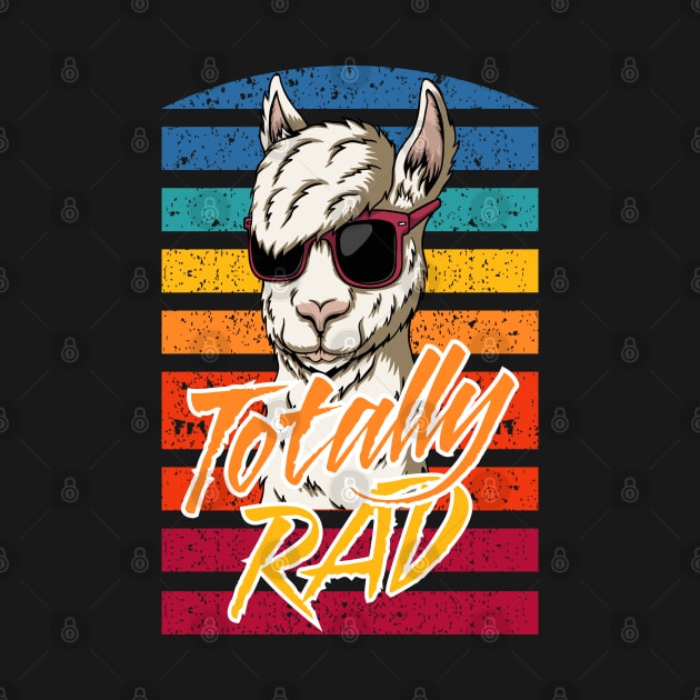 Totally Rad Retro Llama face gift by BadDesignCo