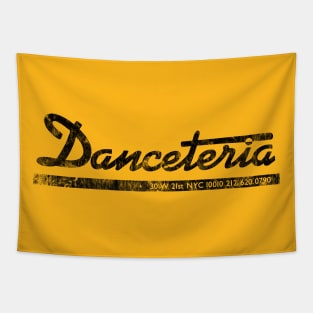 Danceteria - black (distressed) Tapestry