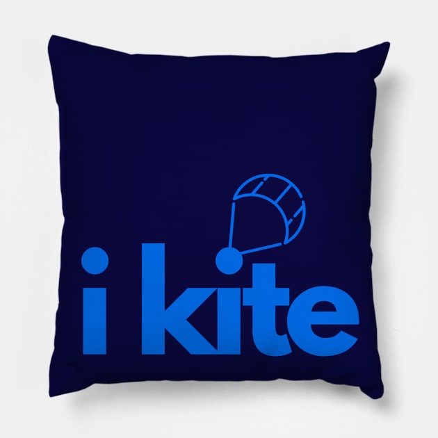 iKite Blue Pillow by robinsonkite