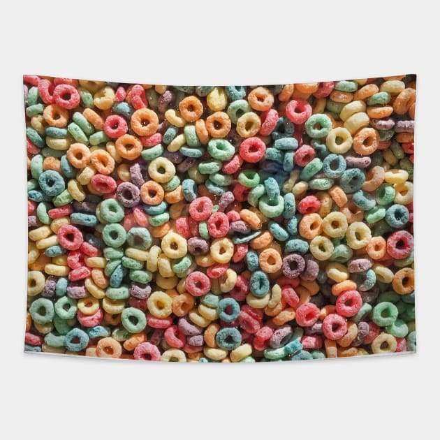 Rainbow Breakfast Cereal Tapestry by NewburyBoutique