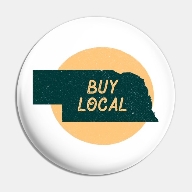 Buy Local Nebraska Vintage Pin by Commykaze