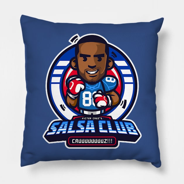 Victor Cruz Salsa Club Pillow by KDNJ