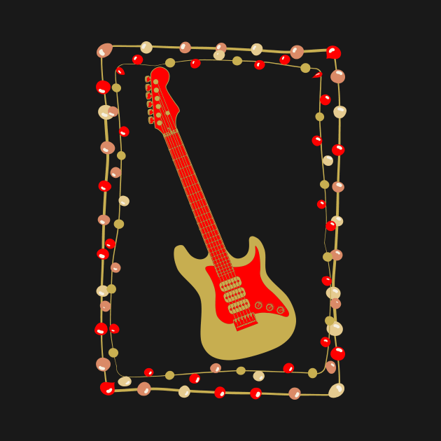Christmas Electric Guitar by AngelFlame