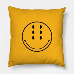 Six-Eyed Smiley Face , Medium Pillow