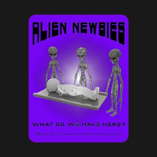 Alien Newbies - Purple and Black T-Shirt