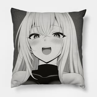 Ahegao Otaku Kawaii Aesthetic Girl Manga Cute Anime Merch Japan Pillow