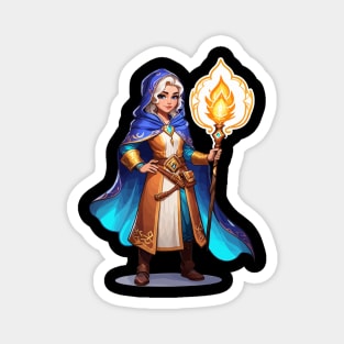 Mage Fantasy Illustration Magnet