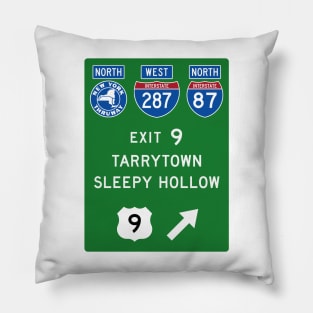 New York Thruway Northbound Exit 9: Tarrytown Sleepy Hollow US 9 Pillow