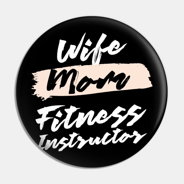 Cute Wife Mom Fitness Instructor Gift Idea Pin by BetterManufaktur