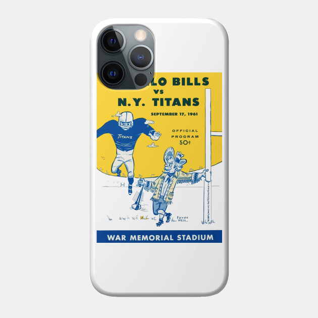Vintage Buffalo Bills Game Program - Buffalo Bills - Phone Case