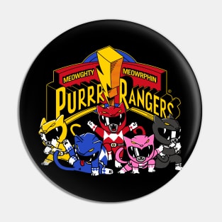 Purrr Rangers Cat Shirt Pin