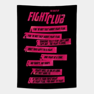 Fight Club Rules Tapestry