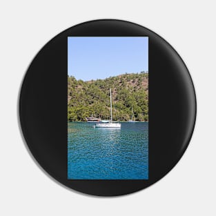 Sailing boat Gocek Bay Turkey Pin