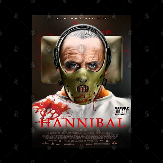 Hannibal Lecter, artwork by SAN ART STUDIO 