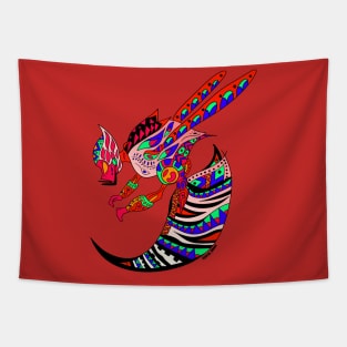 red blood killer bee ecopop Tapestry