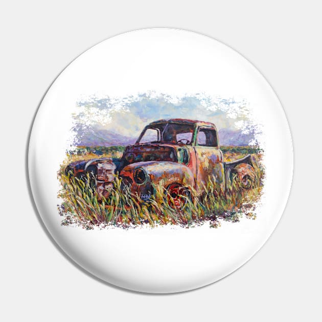 RatRod Abandon on the High Plains Pin by Ferdworks Fun Shirts