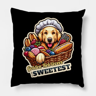 Golden Retriever Confectioner 2 Pillow