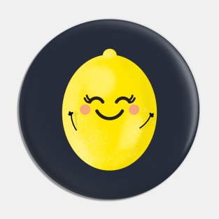 Hands Up Happy Lemon Pin