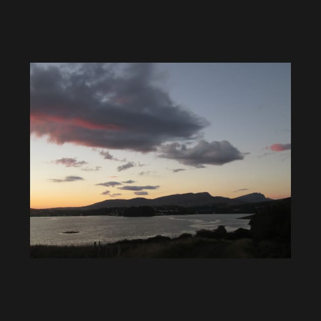 Sunset Over Portree Bay & Old Man Of Storr by MagsWilliamson