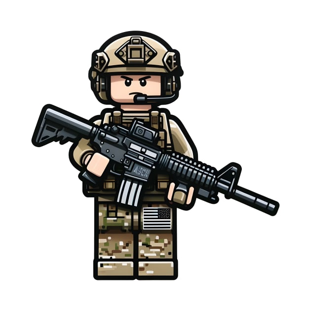 Tactical LEGO by Rawlifegraphic