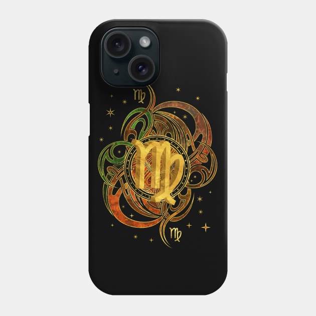 Virgo Zodiac Sign Earth element Phone Case by Nartissima