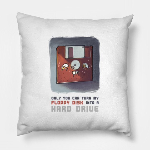 Floppy Disk Geeky Humor Pillow Teepublic