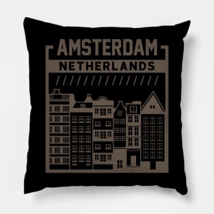 Amsterdam : The capital of the Netherlands Pillow