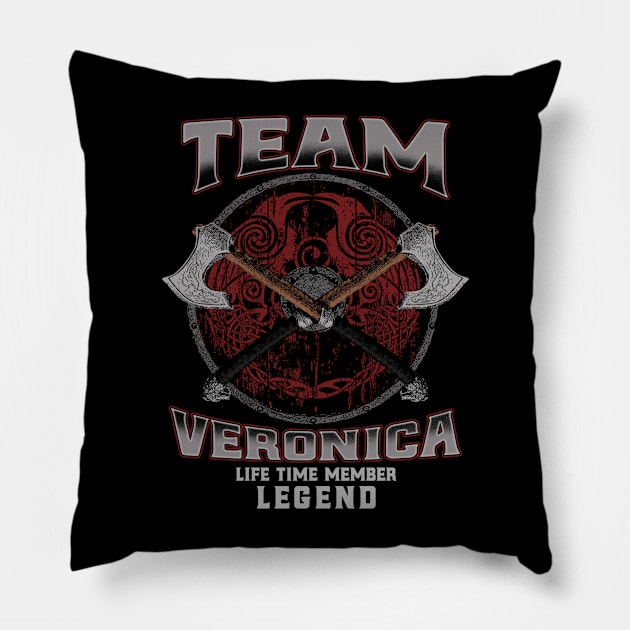 Veronica - Life Time Member Legend Pillow by Stacy Peters Art