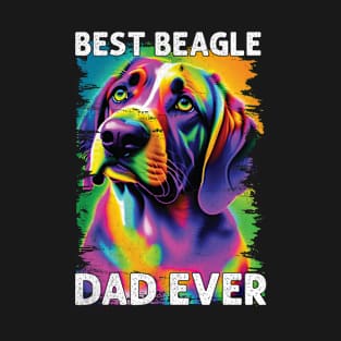 Best Beagle Dad Ever Funny Dog Lover T-Shirt