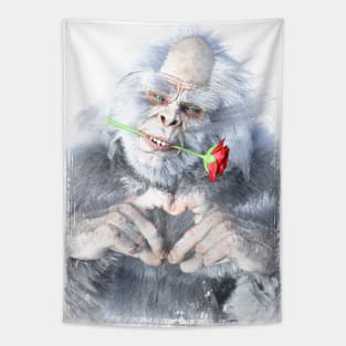 Yeti Love Tapestry