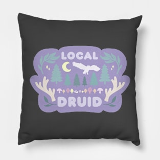 Local Druid in Pastels Pillow