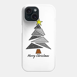 Black Christmas tree Phone Case