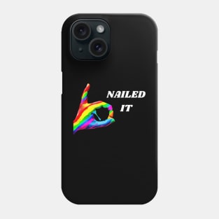 Colorful nailed it hand design Phone Case