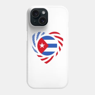 Cuban American Multinational Patriot Flag (Heart) Phone Case