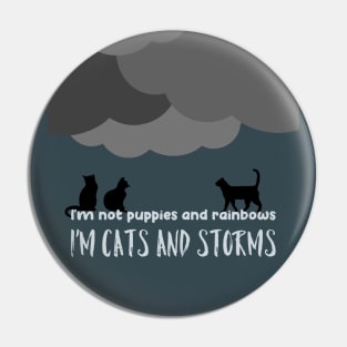 Cats And Storms Pin